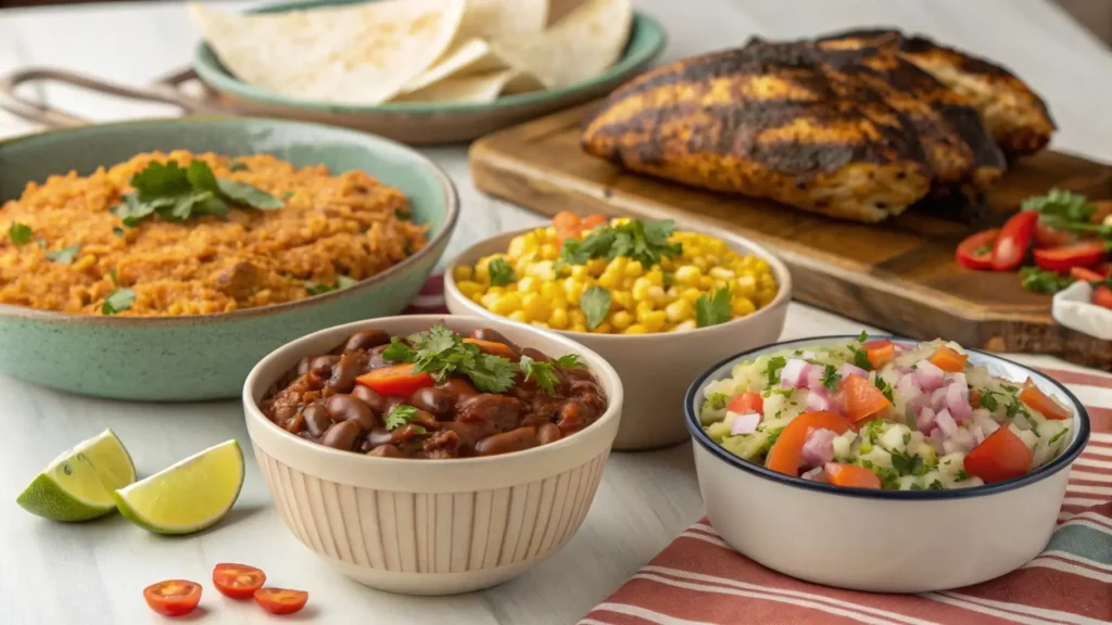 Side dishes for San Antonio grilled Mexican chicken