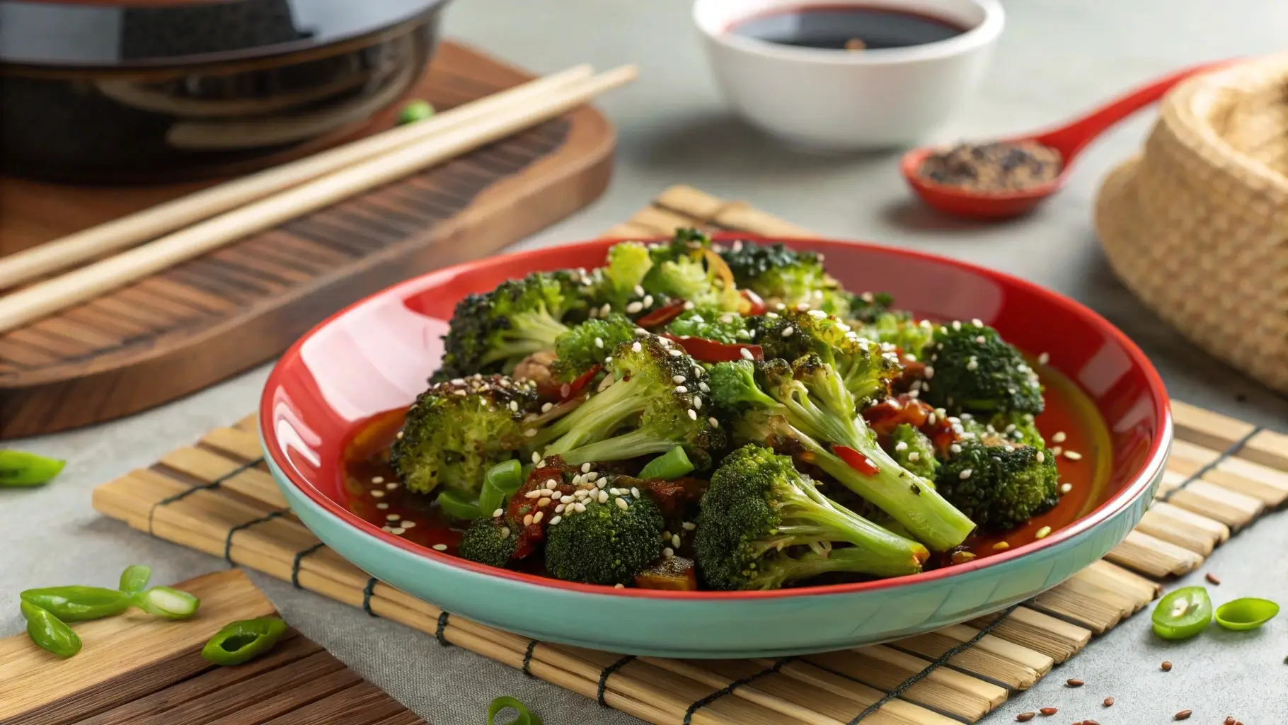 Featured image of Asian Broccoli Recipe with sesame seeds