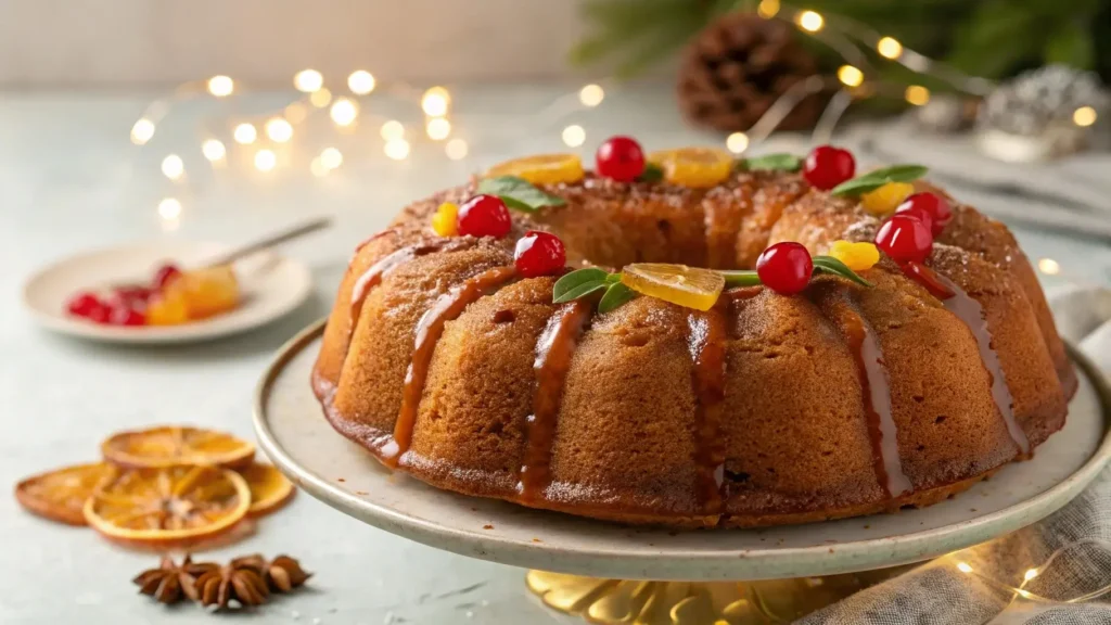 Caribbean festival rum cake