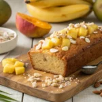 Delicious Hawaiian banana bread recipe with tropical toppings