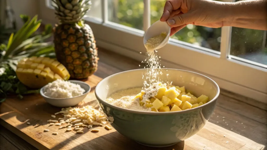 Adding tropical ingredients to Hawaiian banana bread recipe