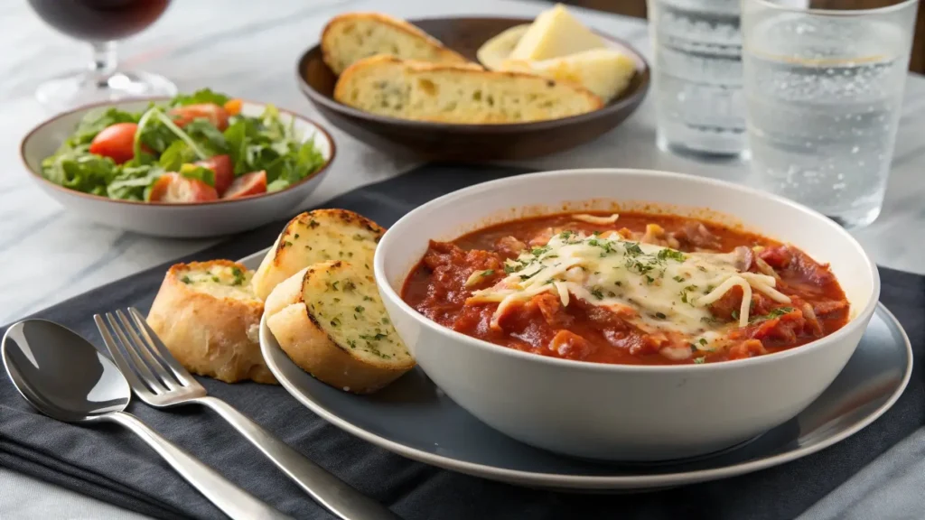 Serving suggestions for crockpot lasagna soup recipe