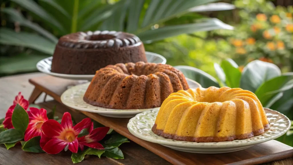 Regional Caribbean rum cake types